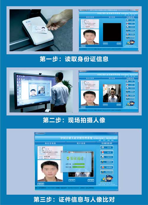德生TSR-R1人證識別系統軟件比對界面
